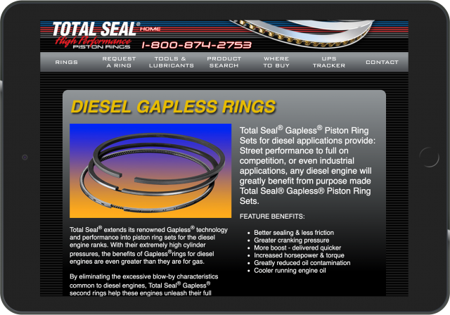 total seal diesel piston rings